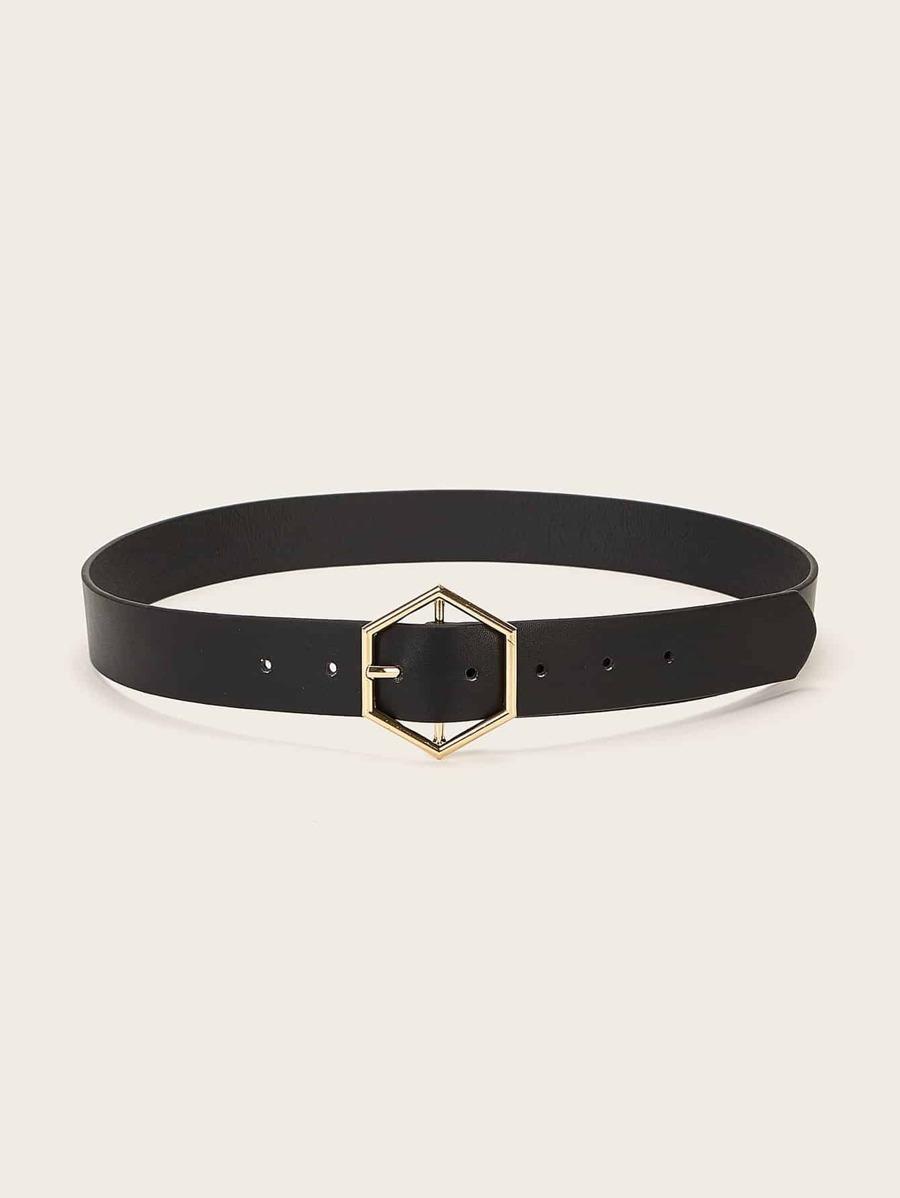 Hexagon Buckle Belt